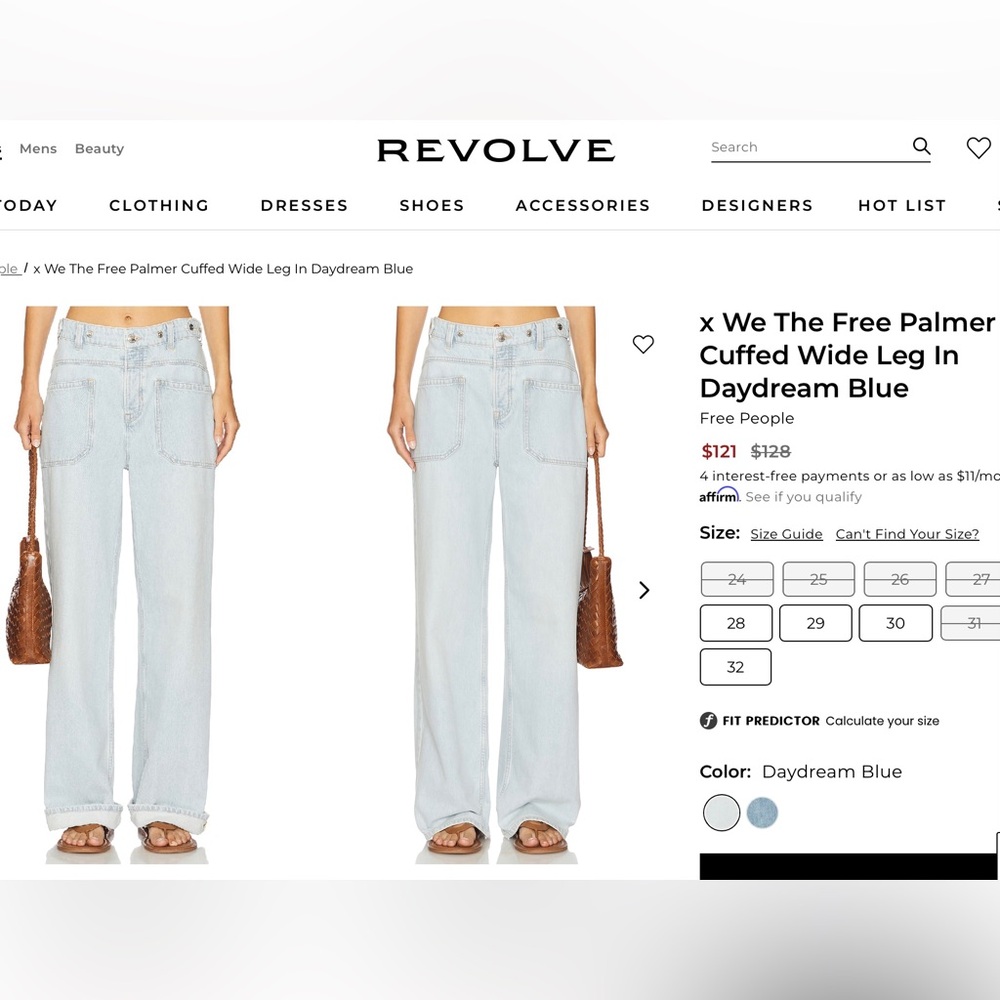 We the Free Palmer cuffed Wide Leg Jeans - Picture 11 of 11